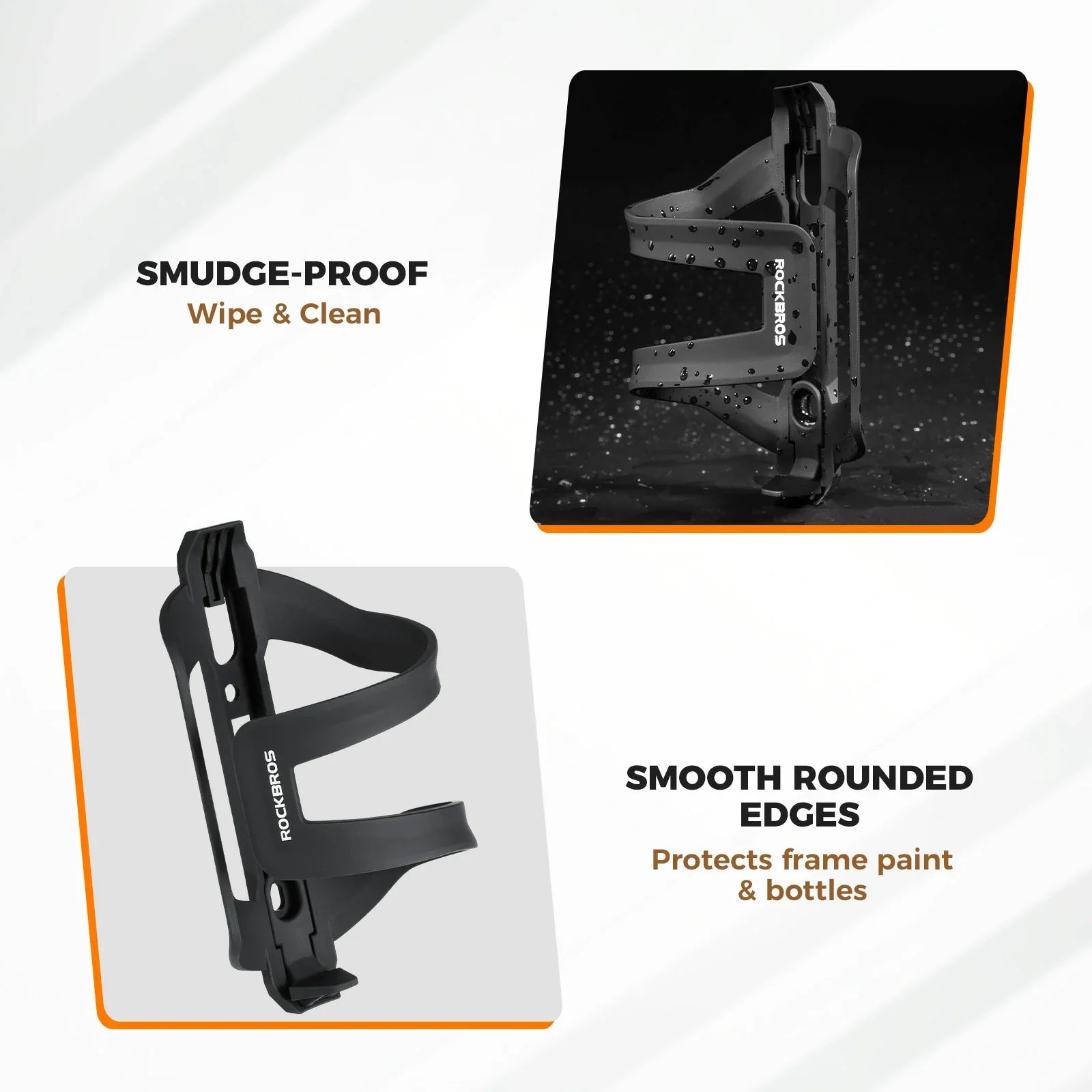 ROCKBROS bike bottle cage ultralight adjustable side-loading