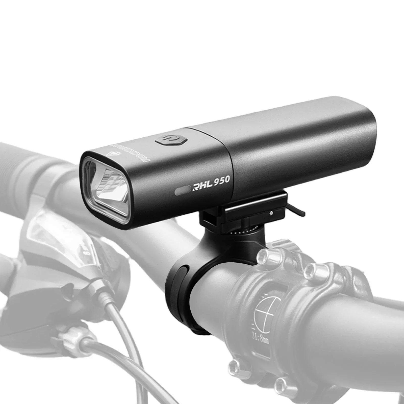 ROCKBROS bike front light 950 lumens removable battery anti-glare