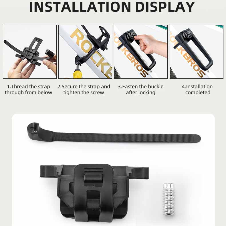 Bike Lock Set with U-Lock and Combination Chain Lock