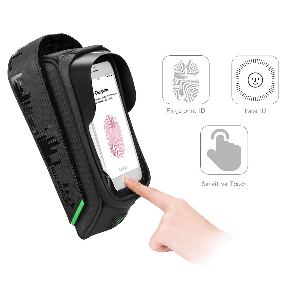 Waterproof Bike Phone Front Frame Bag under 5.8"/ 6.5"
