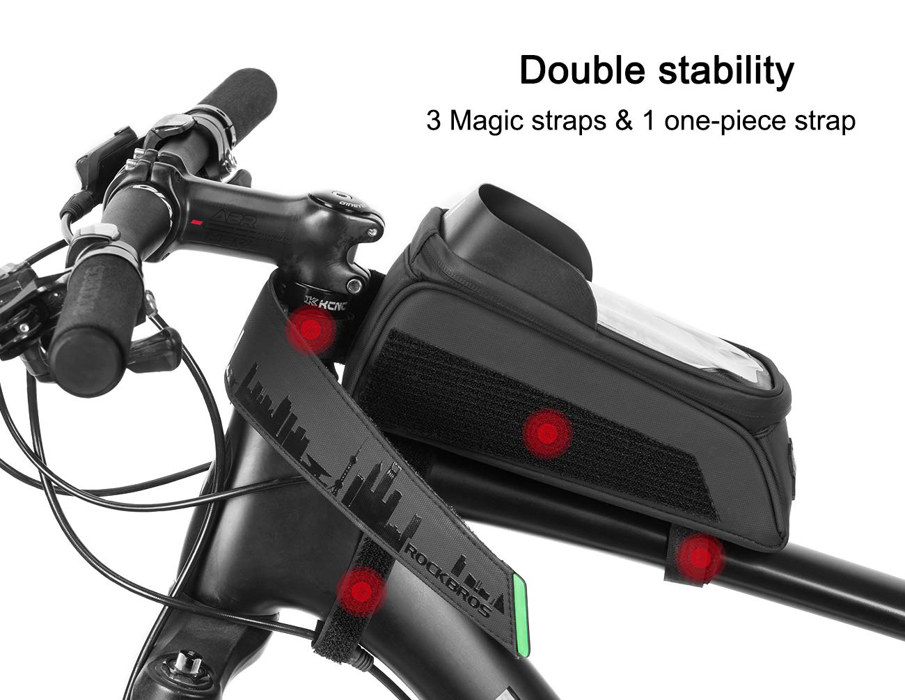 Waterproof Bike Phone Front Frame Bag under 5.8"/ 6.5"