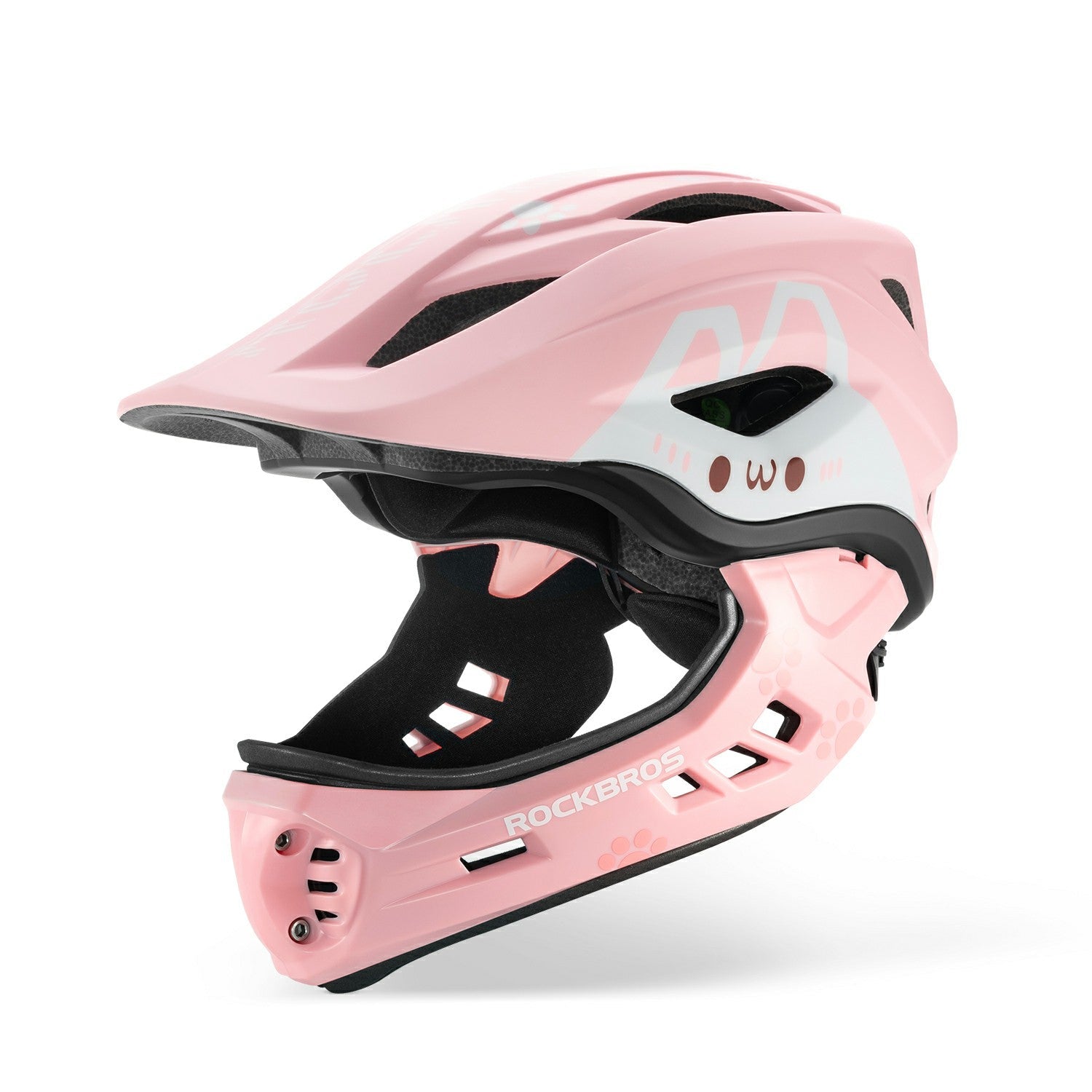  rockbros protective full helmet#color_pink