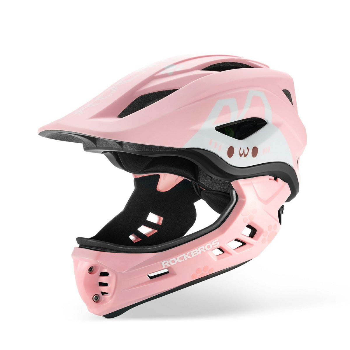 bike helmet junior Kids Full-Face Cartoon for Boys and Girls, Pink / M Engineered with safety as Color:MULTI GREY FLORAL FLOURISH Trek Factory Racing - JULY4-40