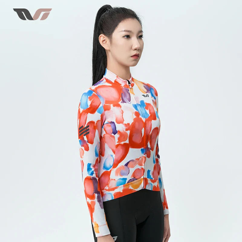 TVI Cycling Jersey Fleece Long Sleeve for 41–68 °F