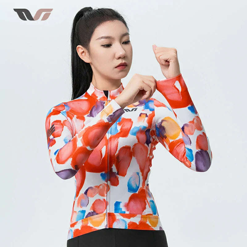 TVI Cycling Jersey Fleece Long Sleeve for 41–68 °F