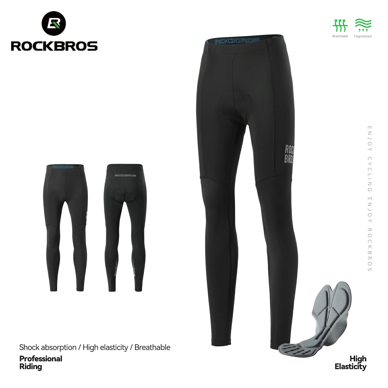 Men's Cycling Pants Breathable Padded For Summer & Fall-Pasta