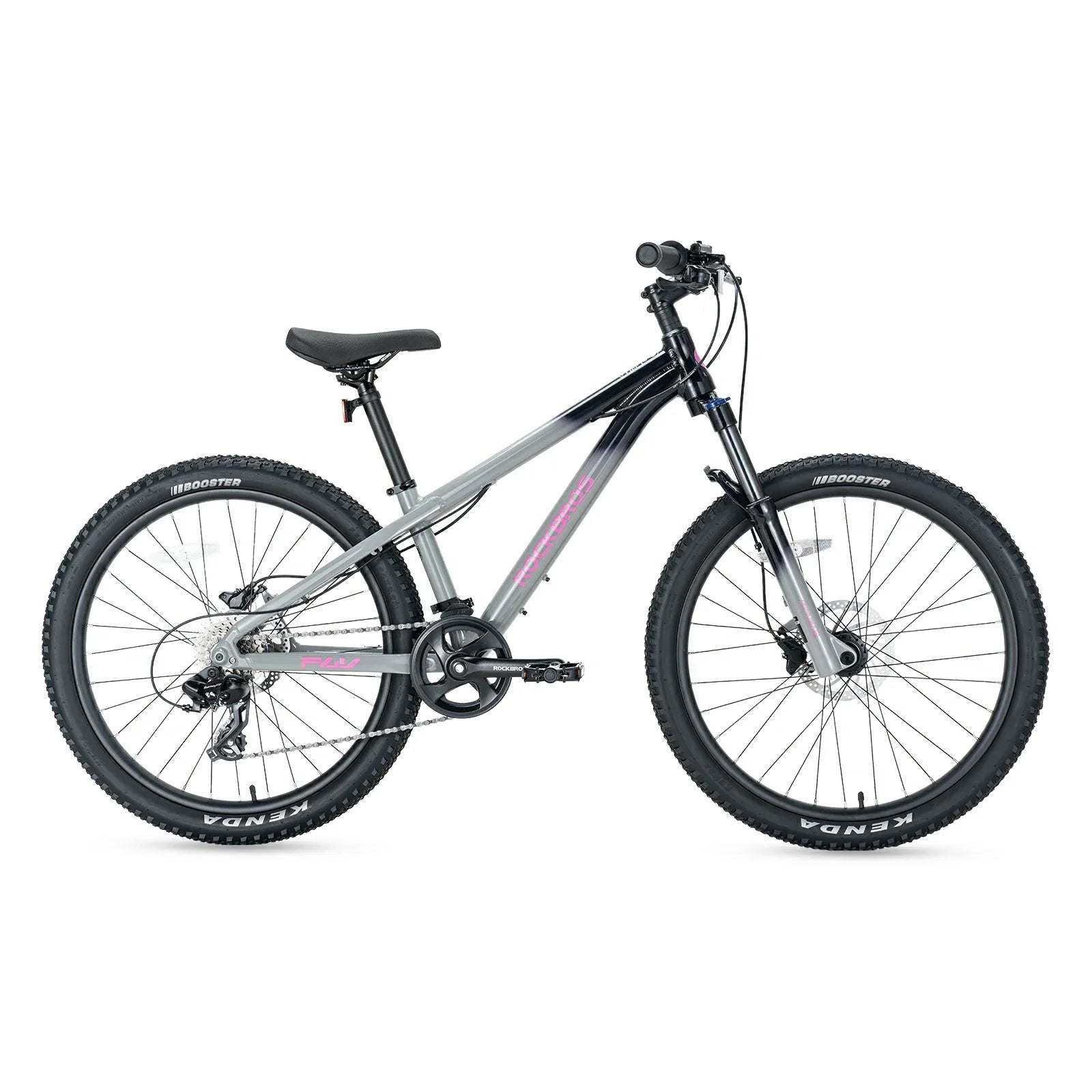 fly-24-inch-mountain-kid-bike-front-view #color_gray