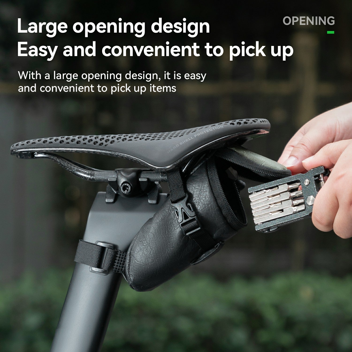 durable tyvek rear saddle bag for mountain and road bikes