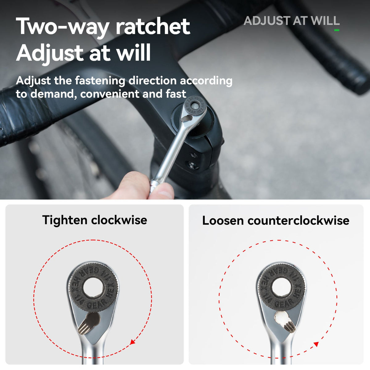 Folding Multi-Function Ratchet Tool