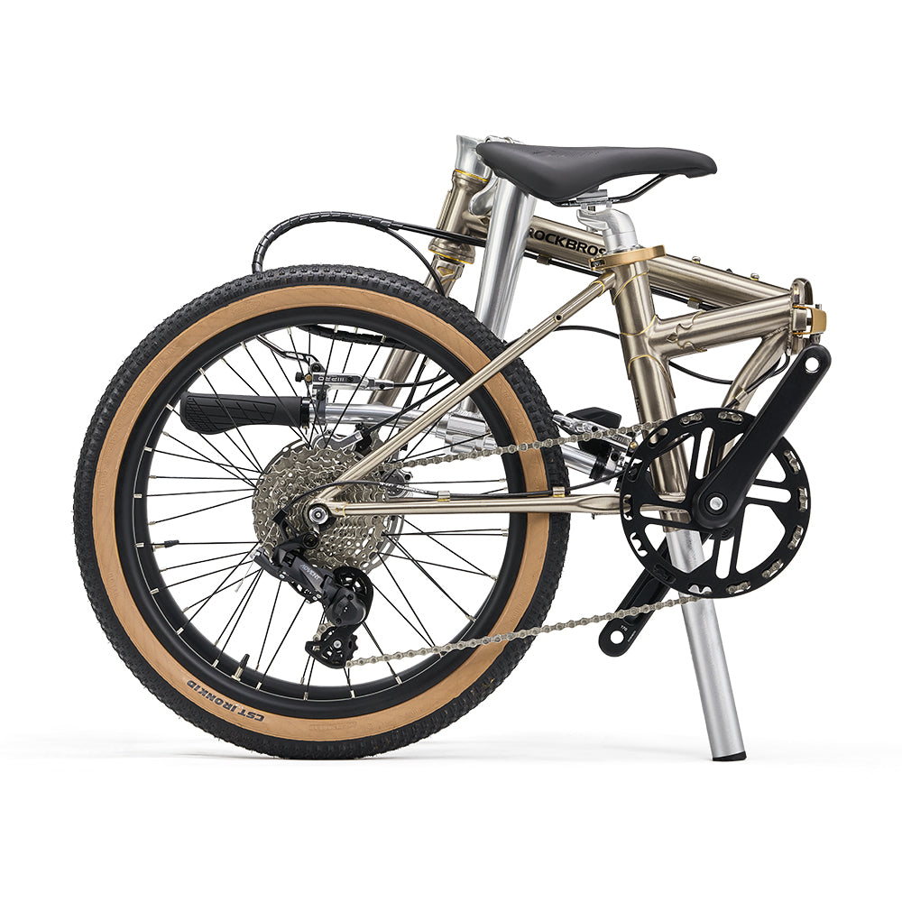 Foldable bicycle on a white background 