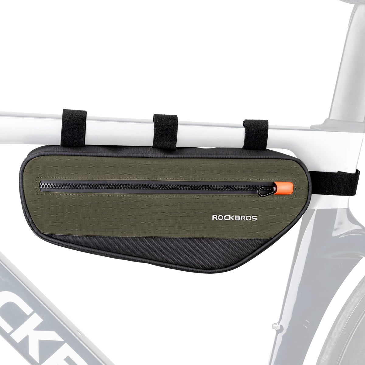 ROCKBROS 1.5L bike frame bag with dual side zippers