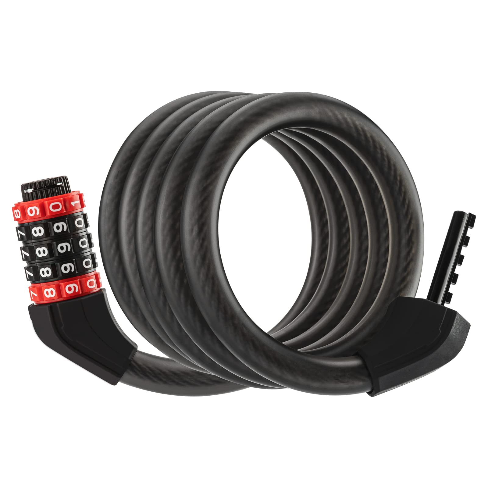 5-Digit Bike Lock Cable 70 Inch Combination Lock (5.9ft)
