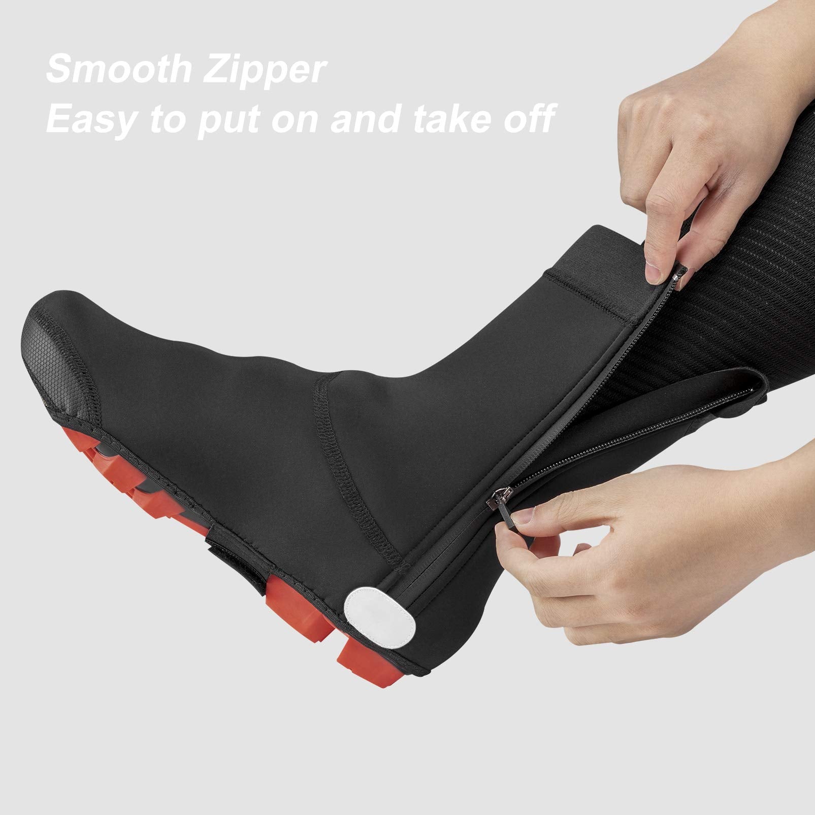 ROCKBROS Warm Windproof Water-Resistant Cycling Shoe Covers