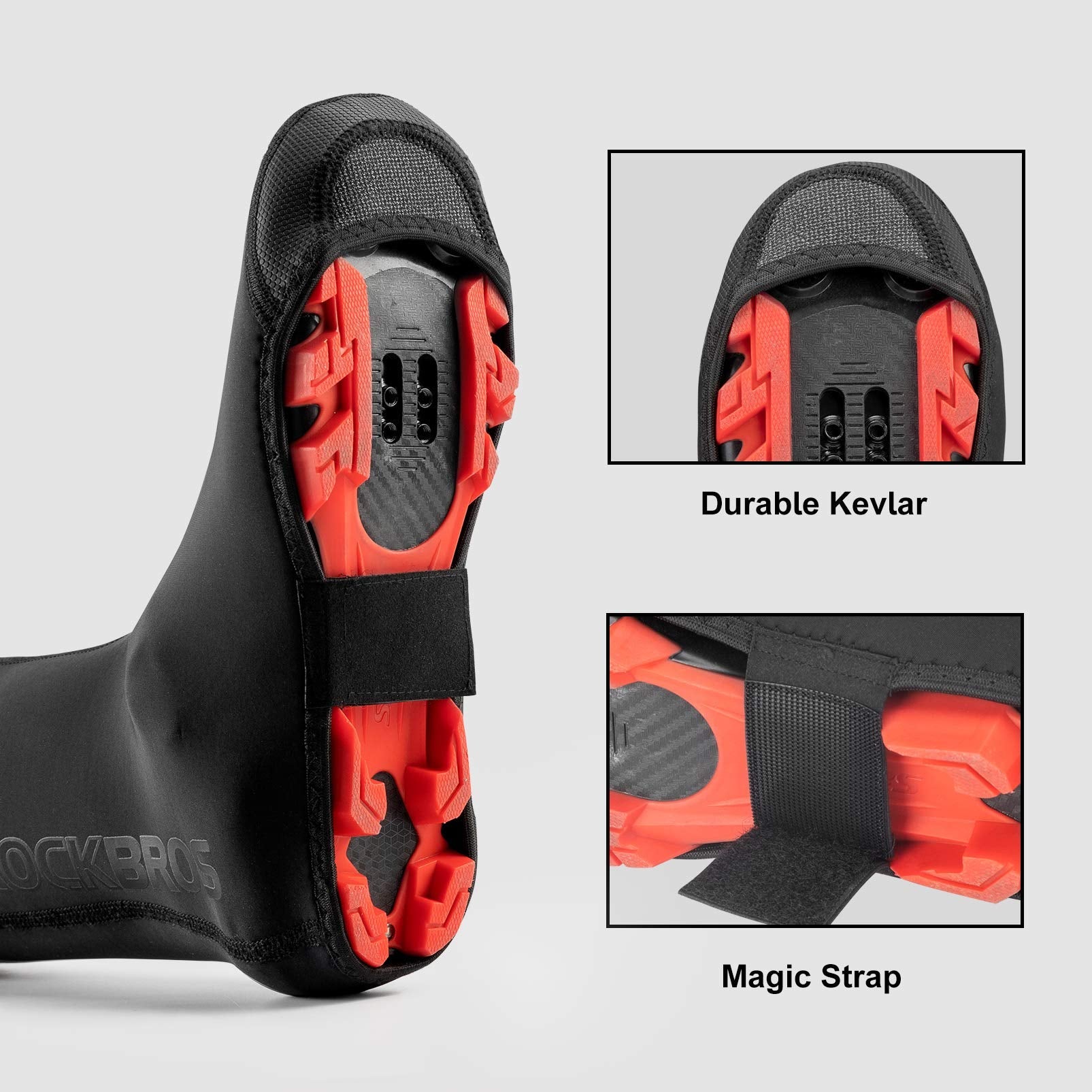 ROCKBROS Warm Windproof Water-Resistant Cycling Shoe Covers