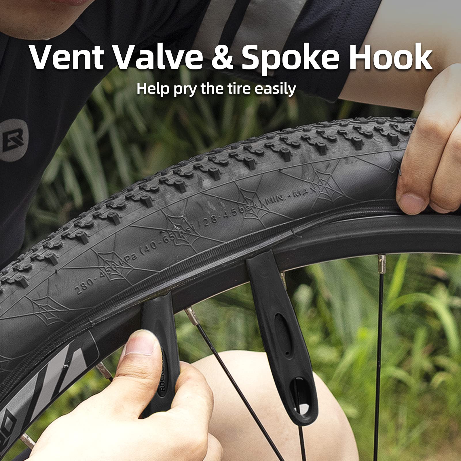 ROCKBROS Bike Foldable Repair Kit 16-in-1 Multi-Function Portable Allen Wrench and Tire Lever - ROCKBROS