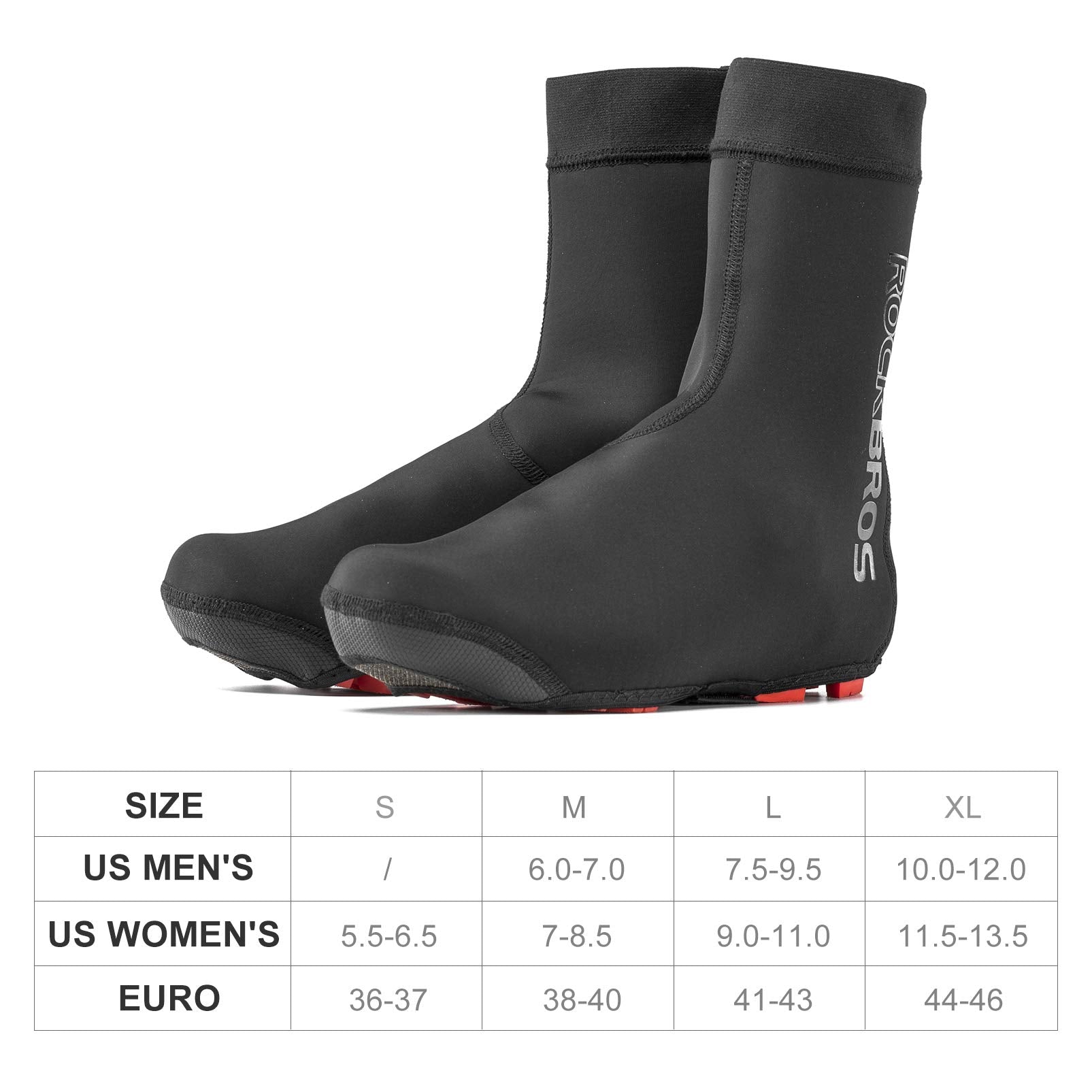 ROCKBROS Warm Windproof Water-Resistant Cycling Shoe Covers