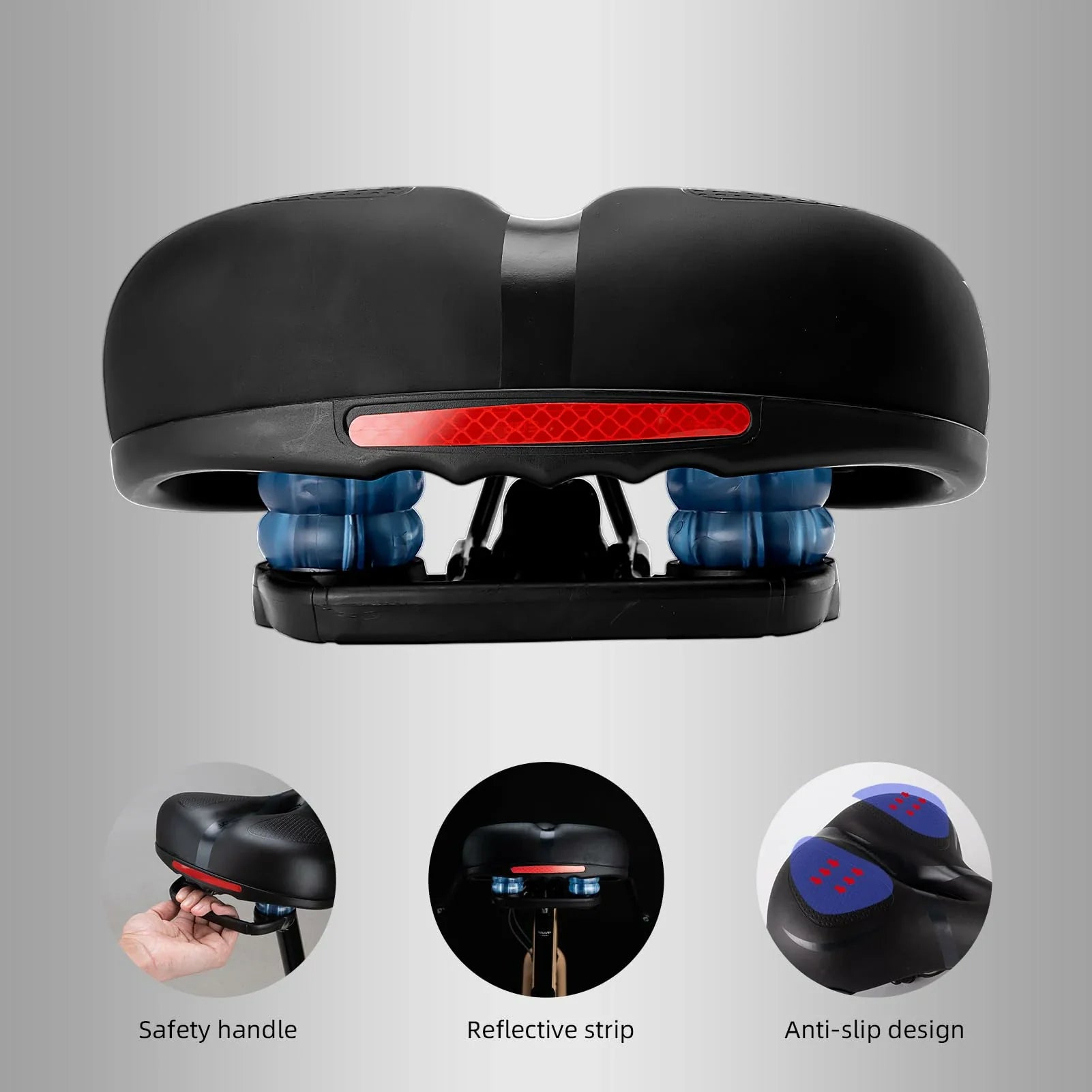ROCKBROS Comfort Bike Saddle Memory Foam Shock Absorbing Seat