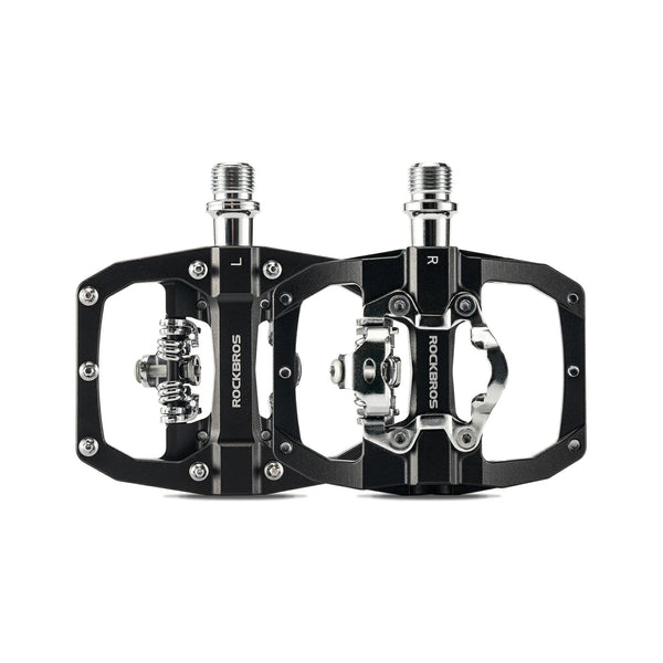 ROCKBROS dual-sided SPD-compatible bike pedals