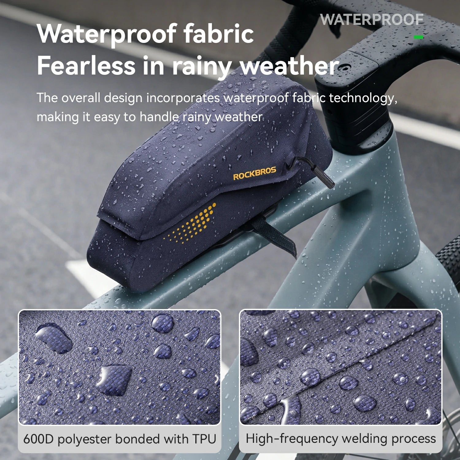 Magnetic Top Tube Bag Waterproof with Quick Access Mount
