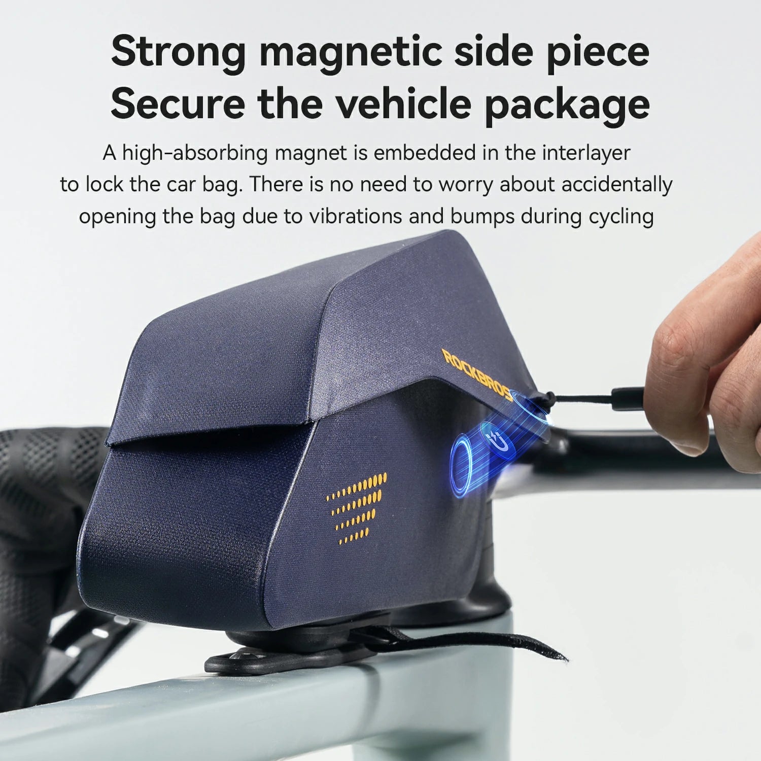 Magnetic Top Tube Bag Waterproof with Quick Access Mount