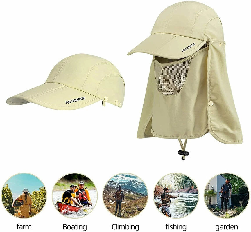 2 in 1 Balaclava Face Mask Scarf Sun Protection Cycling Cap