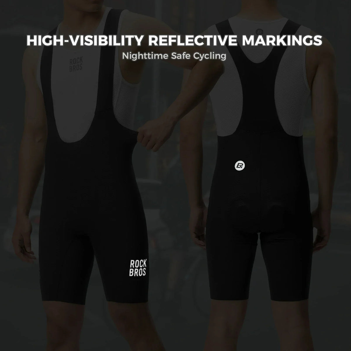 Men's padded breathable cycling bib shorts - image 6