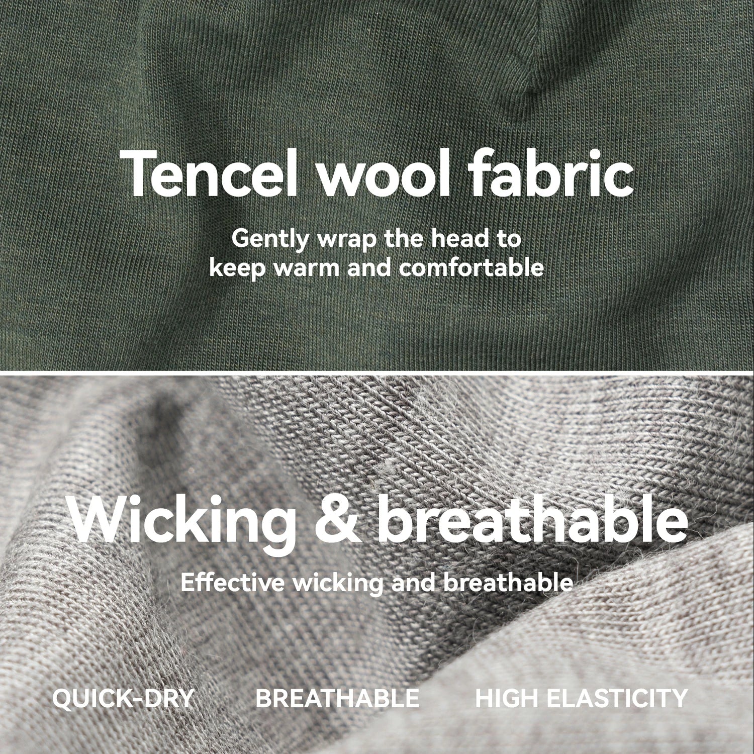 Winter Cap and Face Mask Set Merino Wool Thermal