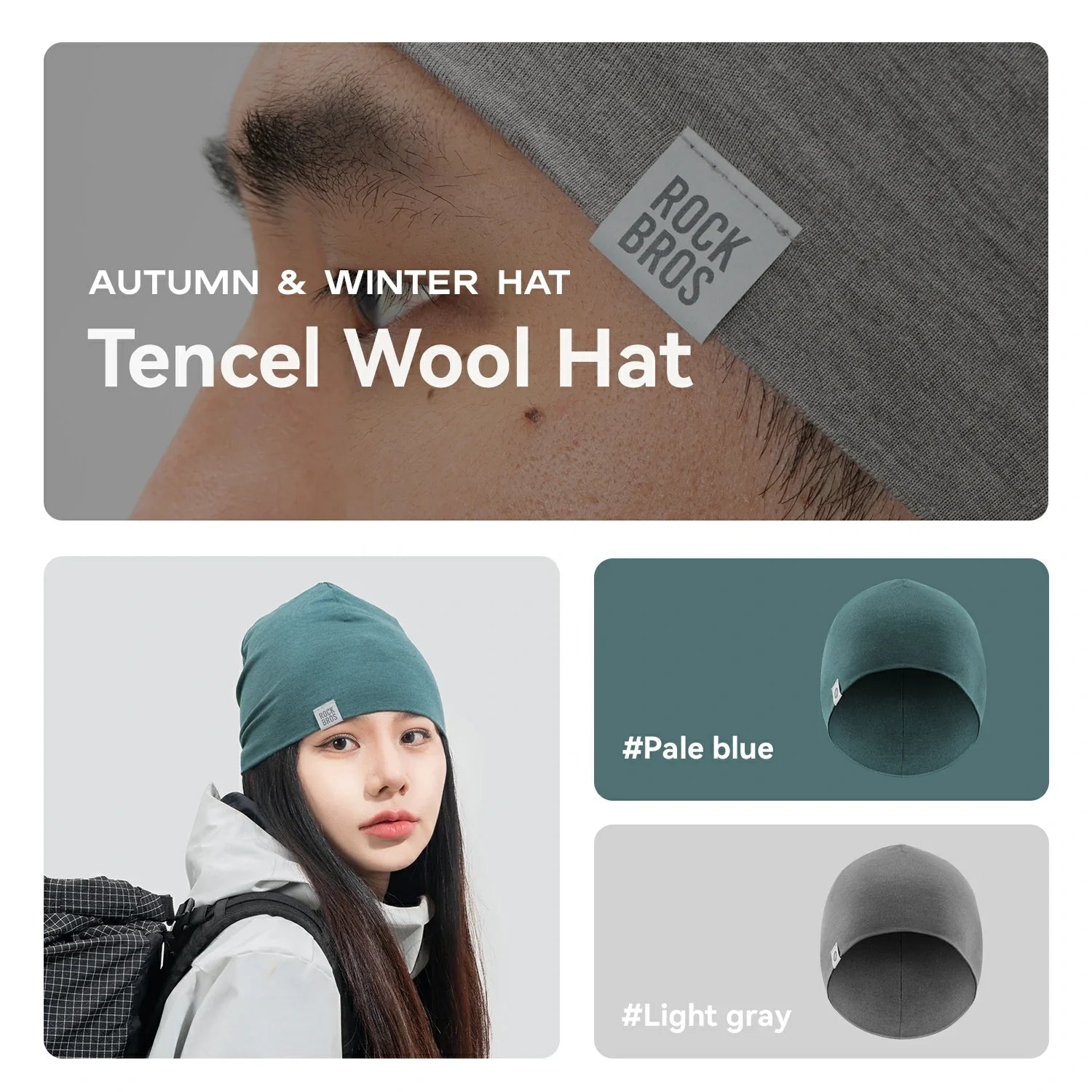 Merino Wool Winter Hat for Men Women