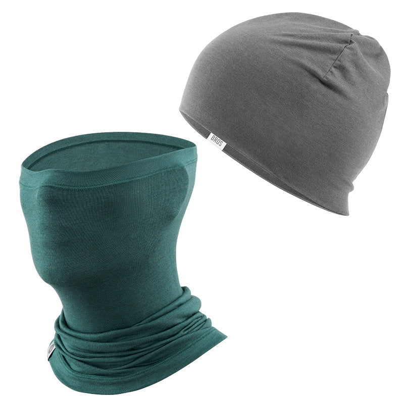 Winter Cap and Face Mask Set Merino Wool Thermal