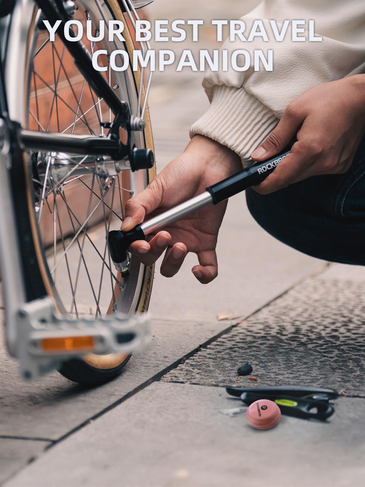 18-Pcs Bike Tire Patch Kit, Glueless Tube Repair with Tyre Levers 6-Pack