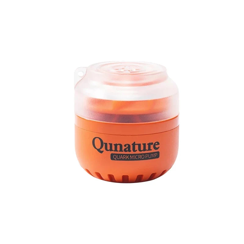 Orange Qunature Quark Micro Pump on a white background