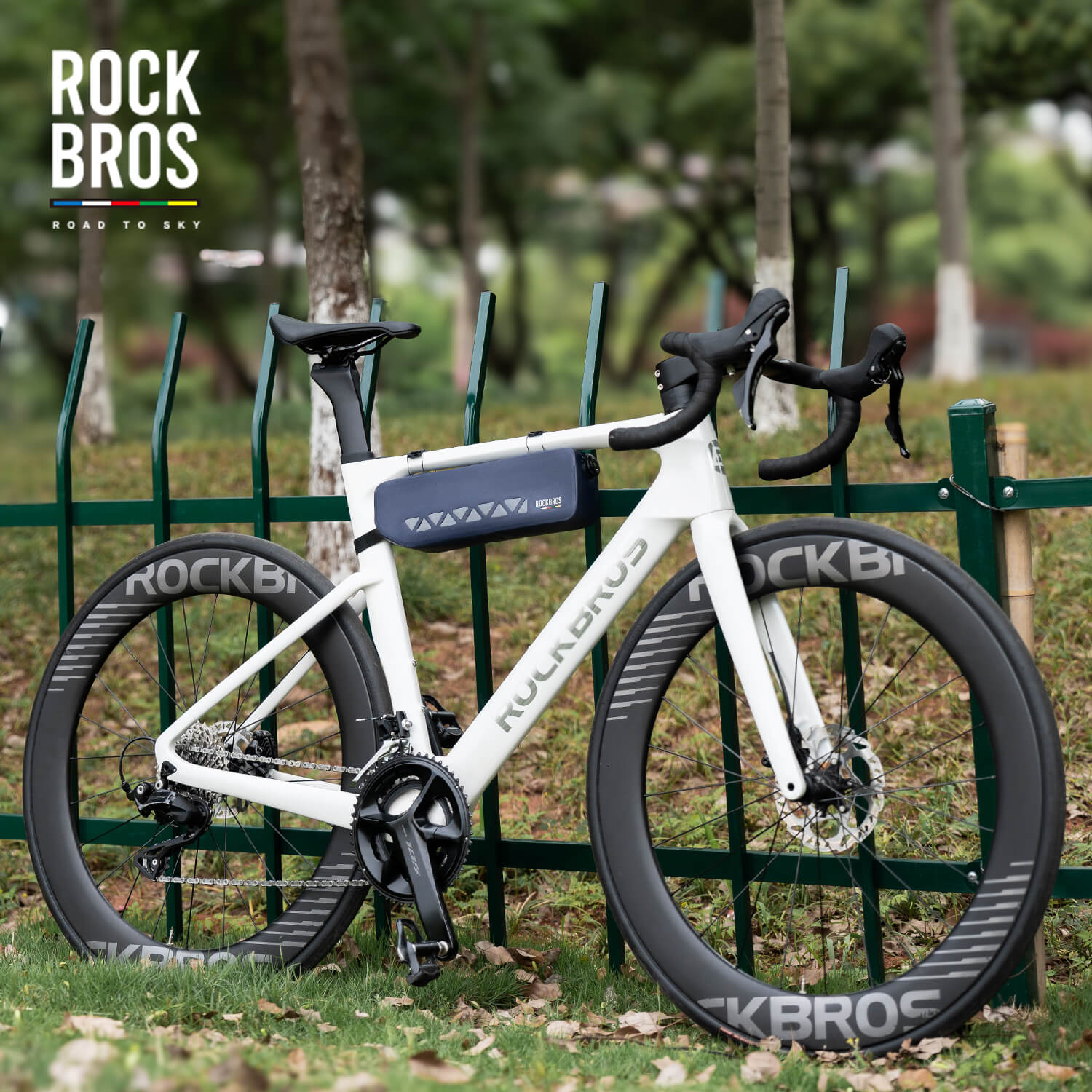 road to sky 100% waterproof bike frame bag model as-142 with secure storage 