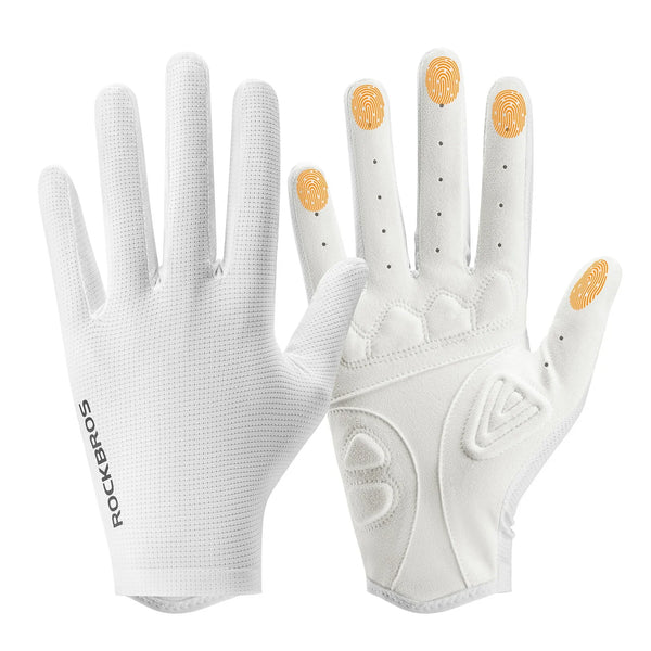 Plain Full-Finger Cycling Gloves