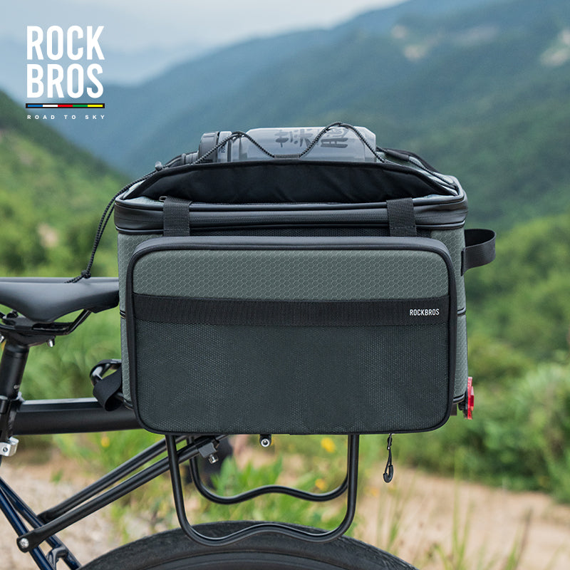 ROCKBROS Road to Sky Foldable Trunk Bag – 16.8L Expandable Bike Rack B