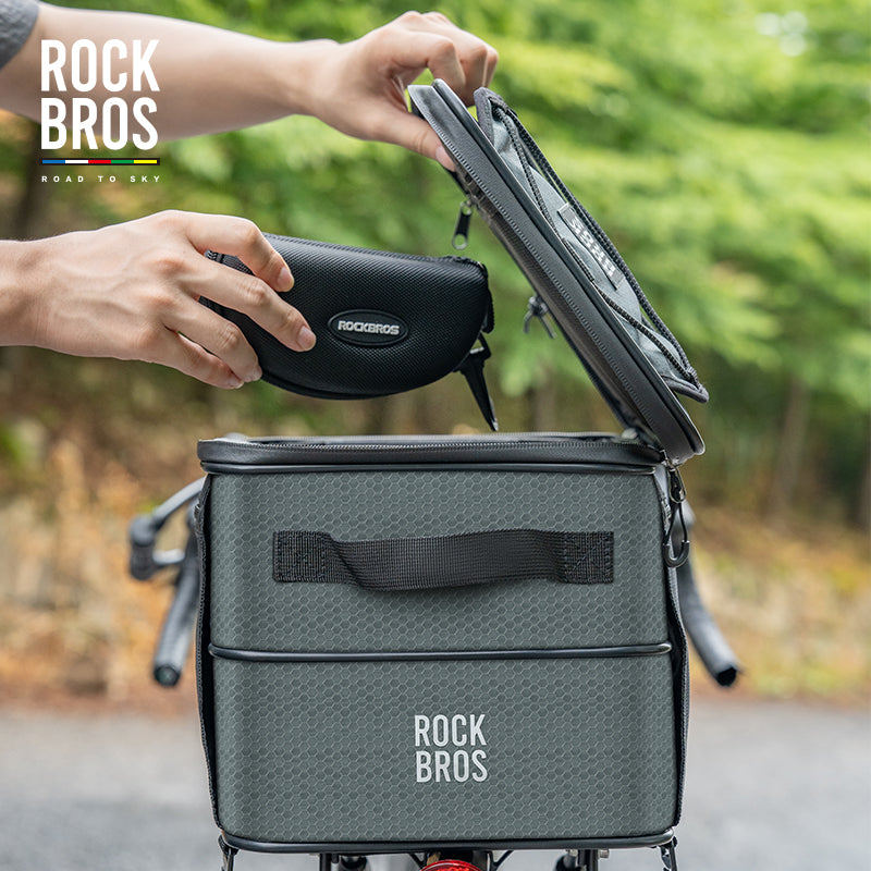 ROCKBROS Road to Sky Foldable Trunk Bag – 16.8L Expandable Bike Rack B