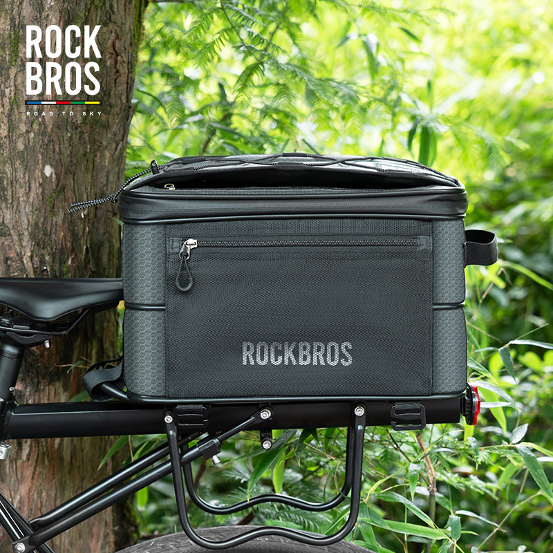 ROCKBROS Road to Sky Foldable Trunk Bag – 16.8L Expandable Bike Rack B