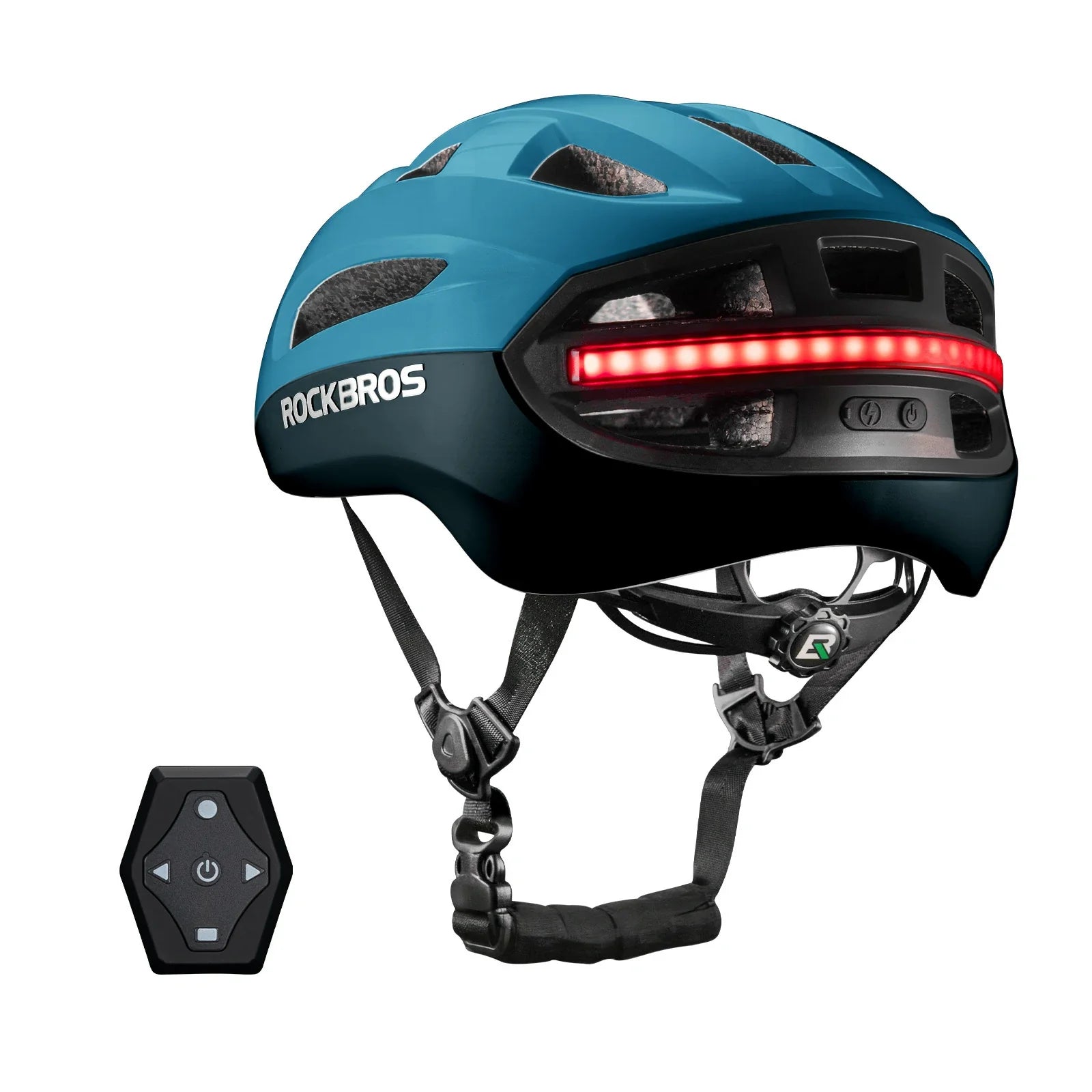 rockbros glowguard bike helmet#color_blue