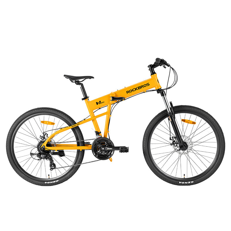 scott-26-inch-folding-bike-front-view-yellow #color_yellow
