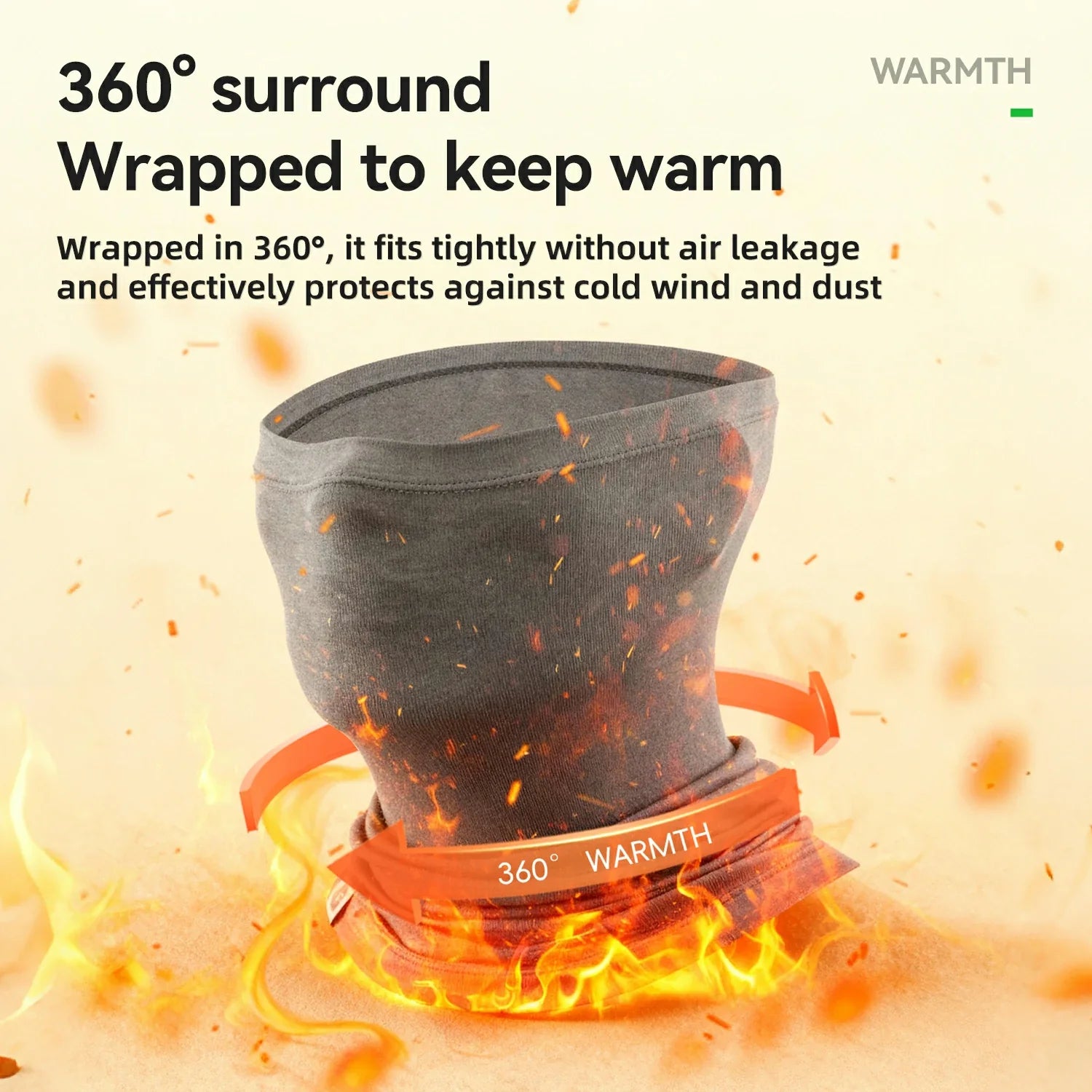 Merino Wool Neck Gaiter Face Mask Thermal for Men Women