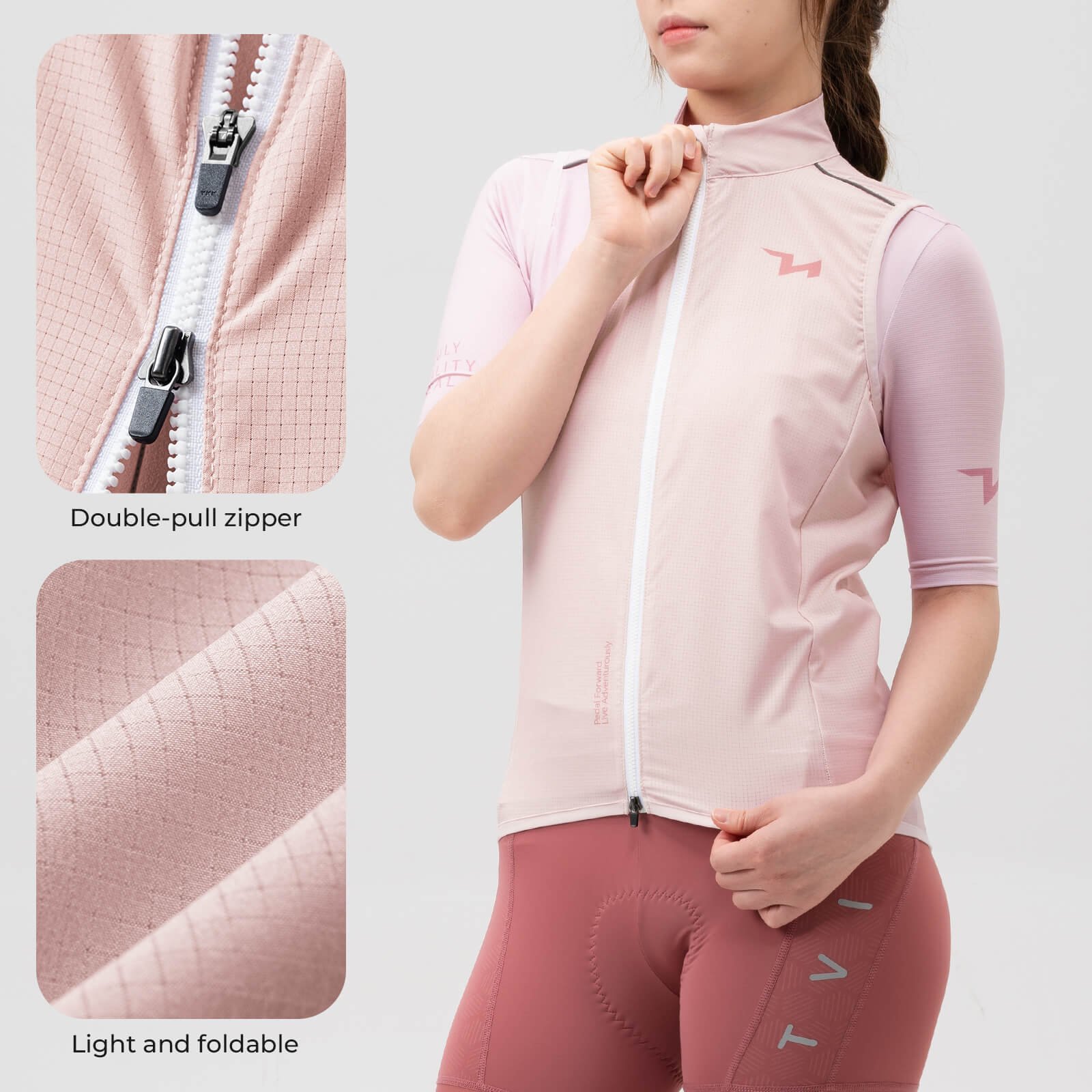 TVI Women's Cycling Vest Windproof