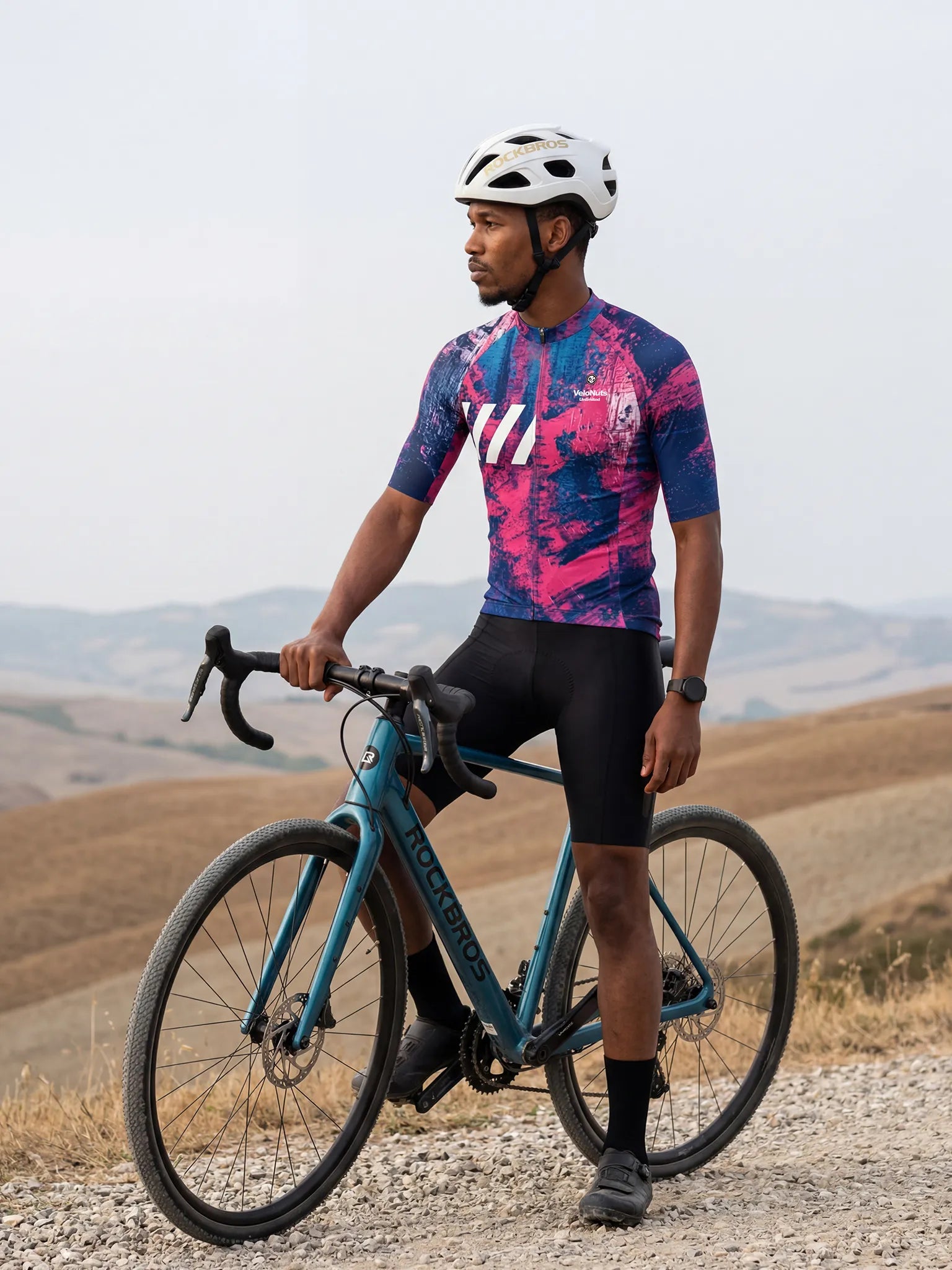 Men's Cycling Jersey Ink Burst#Type_Emerald Splash