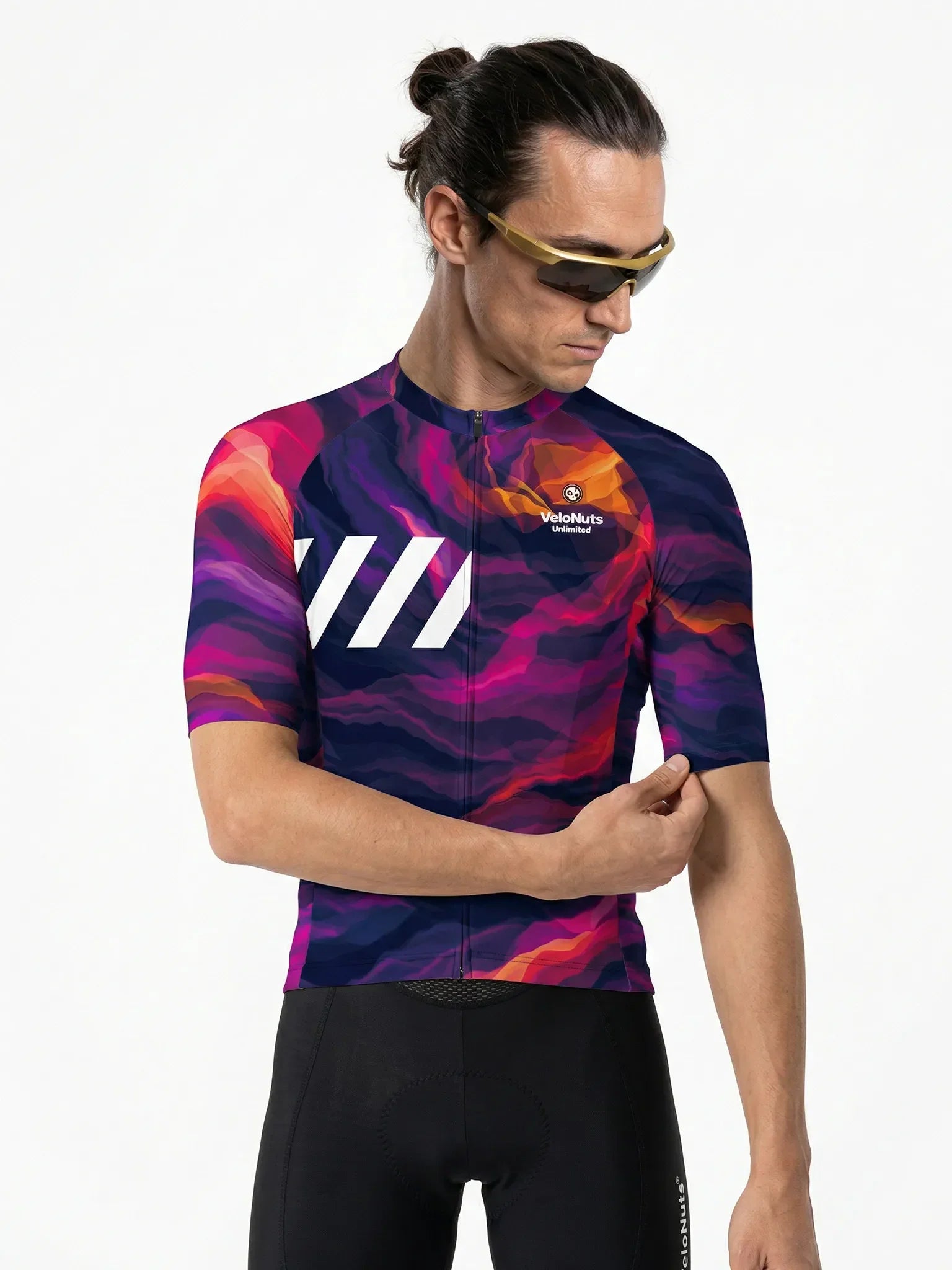 Men's Cycling Jersey Liquid Terrain#Color_Magma Flow