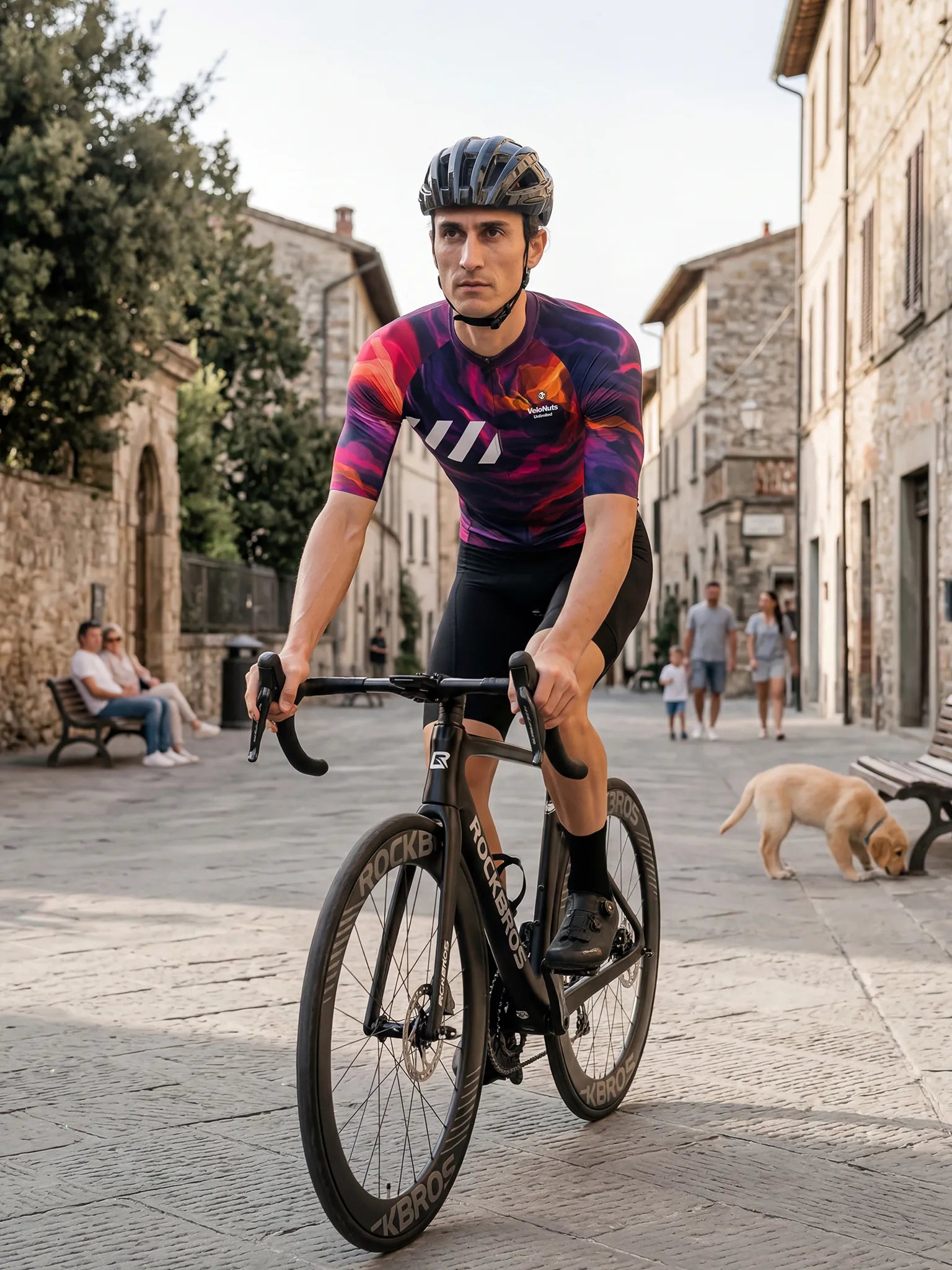 Men's Cycling Jersey Liquid Terrain#Color_Magma Flow