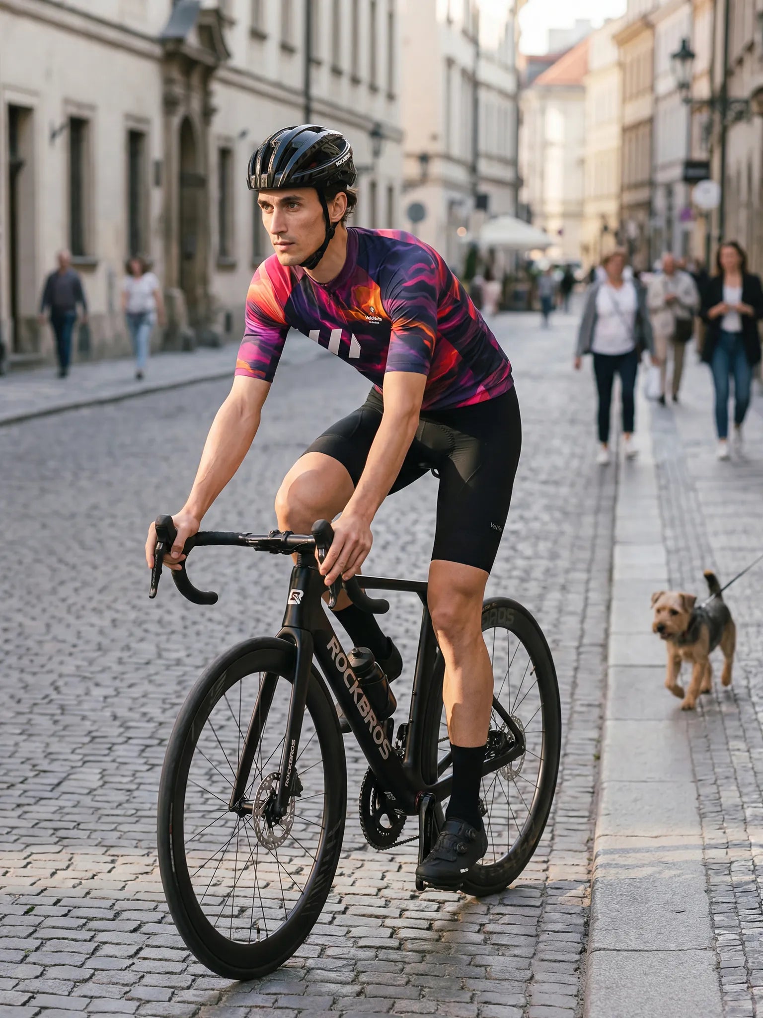 Men's Cycling Jersey Liquid Terrain#Color_Magma Flow