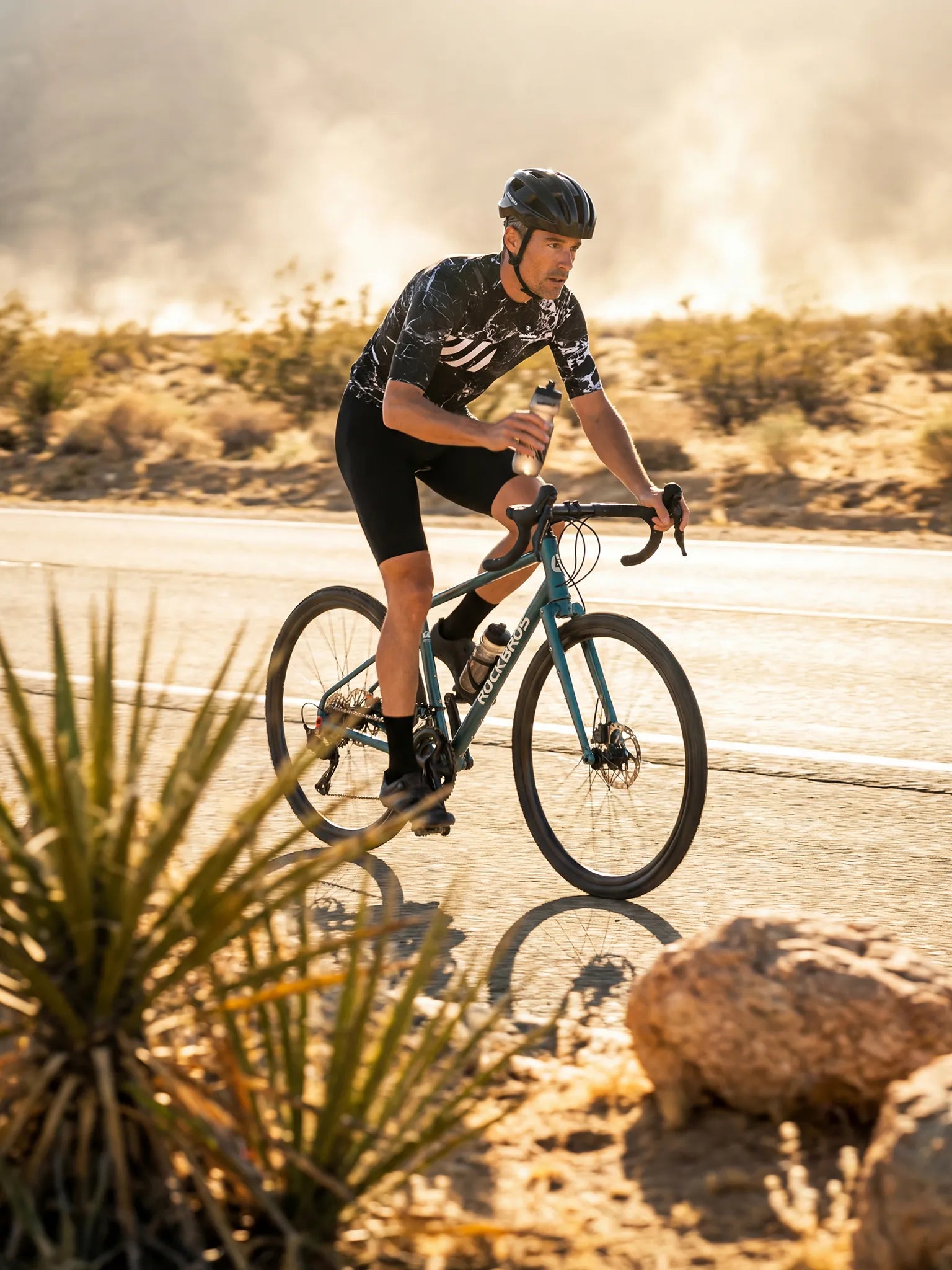 Men's Cycling Jersey Liquid Terrain#Color_Noir Marble