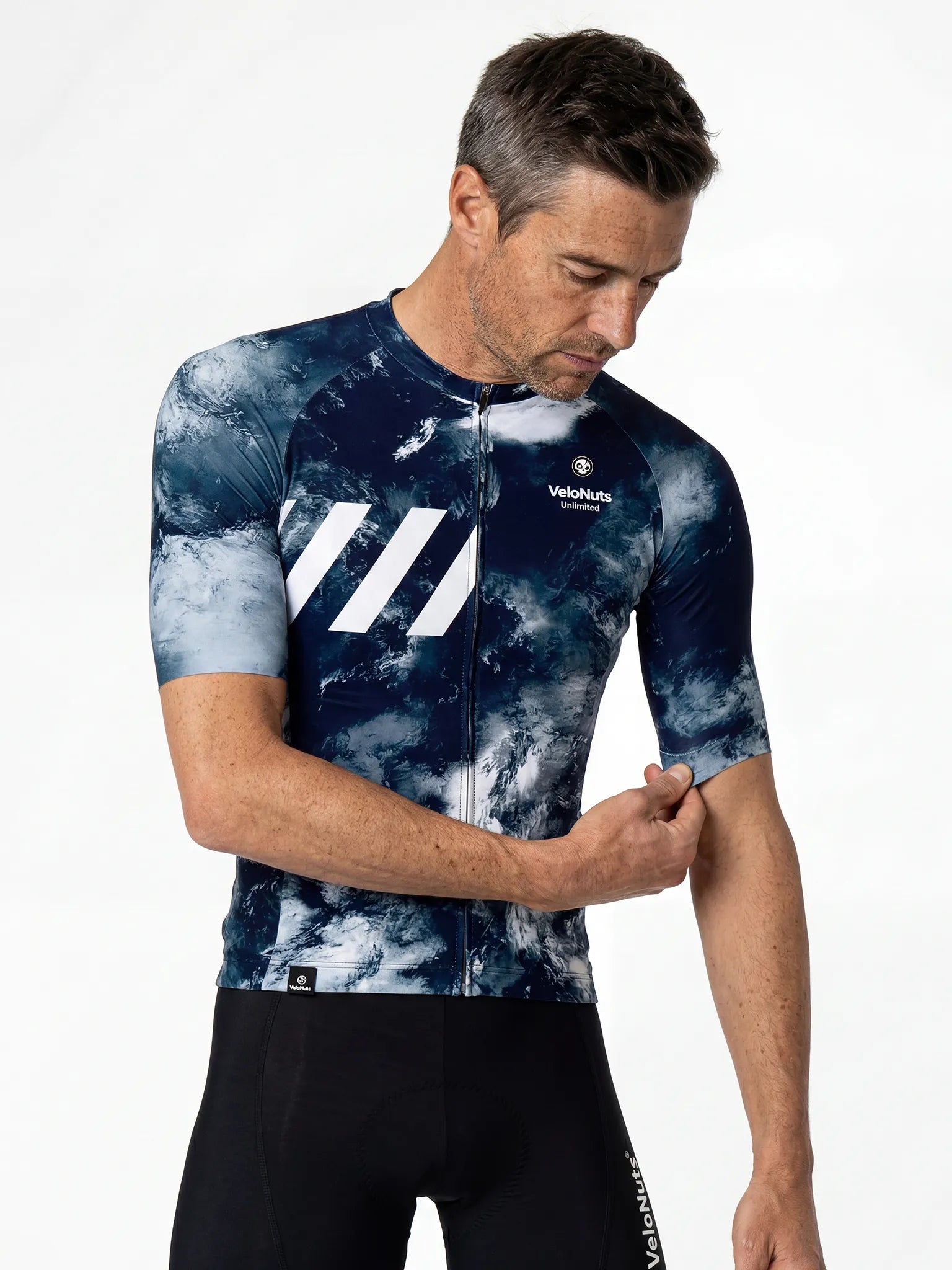 Men's Cycling Jersey Liquid Terrain#Color_Storm Current