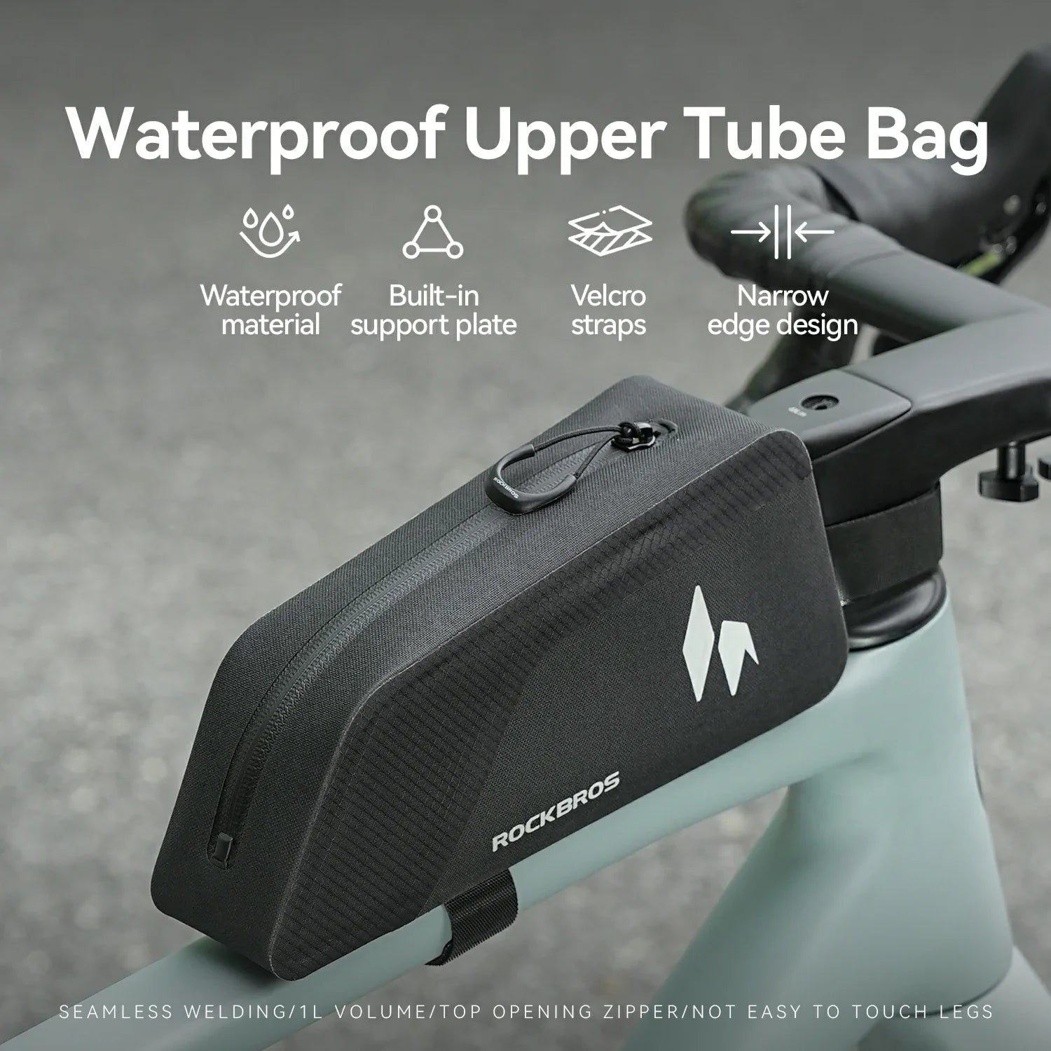 RideMate 100% Waterproof Top Tube Bag 1L
