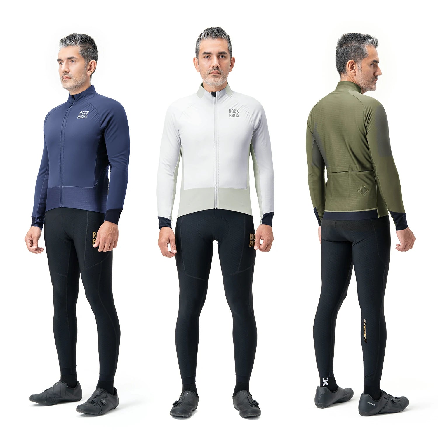 Winter Cycling Jacket Double-Layer Thermal Fleece