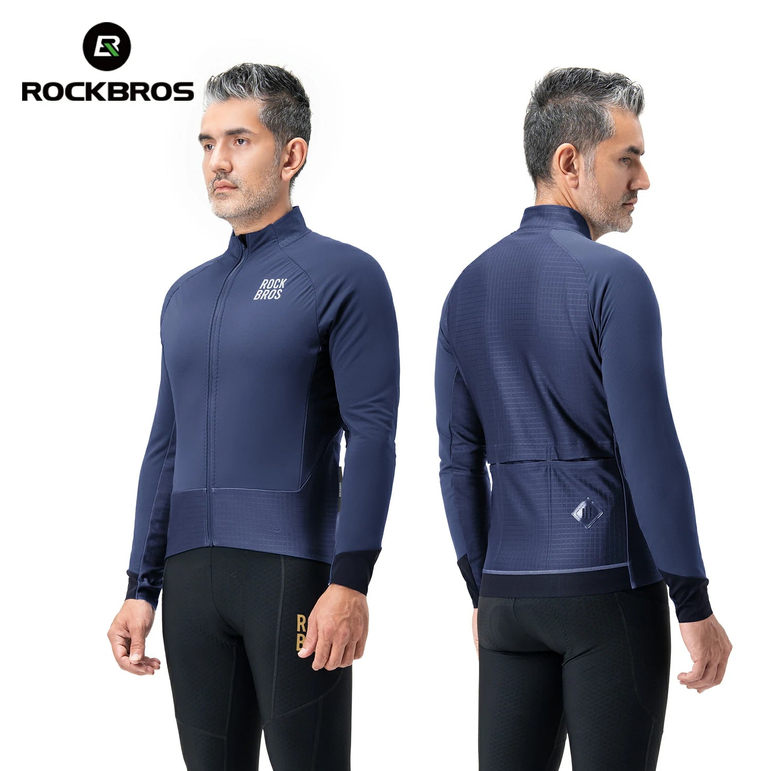 Winter Cycling Jacket Double-Layer Thermal Fleece