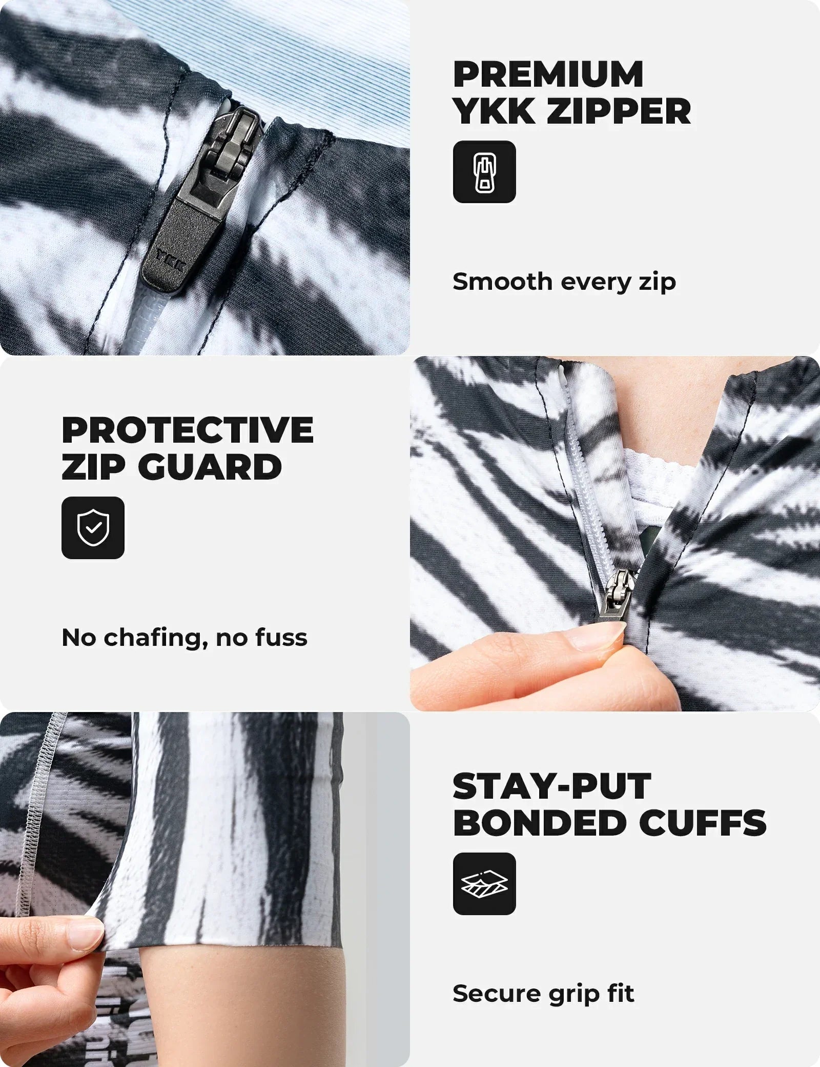 VeloNuts women?¡¥s cycling jersey zebra stripe breathable